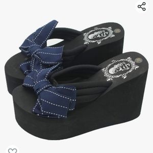 Atformflip flops bow shoes